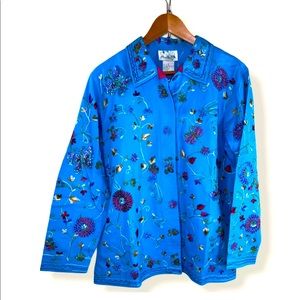 QVC Embroided & Hand Sewn Beads Jacket